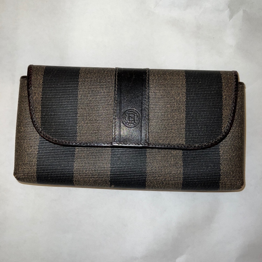 Fendi Vintage PEQUIN STRIPE  cosmetics bag pouch